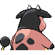 Miltank back-facing sprite from Pokémon HeartGold