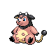 Miltank front-facing sprite from Pokémon HeartGold