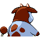 Miltank shiny back-facing sprite from Pokémon HeartGold
