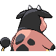 Miltank back-facing sprite from Pokémon Platinum