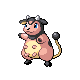 Miltank front-facing sprite from Pokémon Platinum