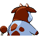 Miltank shiny back-facing sprite from Pokémon Platinum