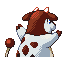 Miltank shiny back-facing sprite from Pokémon Sapphire