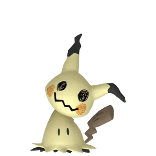 Mimikyu front-facing sprite from Mega Dimension