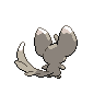 Minccino back-facing sprite from Pokémon Black 2