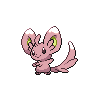 Minccino shiny front-facing sprite from Pokémon Black 2