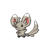 Minccino front-facing sprite from Pokémon Black