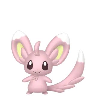 Minccino shiny front-facing sprite from Pokémon Sun