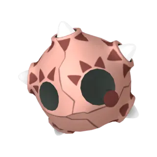 Minior front-facing sprite from Pokémon Sun
