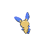 Minun back-facing sprite from Pokémon Black 2