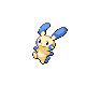 Minun front-facing sprite from Pokémon Pearl