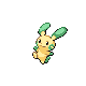 Minun shiny front-facing sprite from Pokémon Pearl