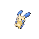 Minun front-facing sprite from Pokémon HeartGold
