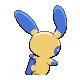 Minun back-facing sprite from Pokémon Platinum