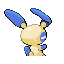 Minun back-facing sprite from Pokémon Sapphire