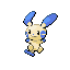 Minun front-facing sprite from Pokémon Sapphire
