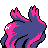 Misdreavus back-facing sprite from Pokémon Crystal