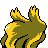 Misdreavus shiny back-facing sprite from Pokémon Crystal