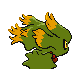 Misdreavus shiny back-facing sprite from Pokémon Pearl