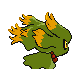 Misdreavus shiny back-facing sprite from Pokémon Platinum