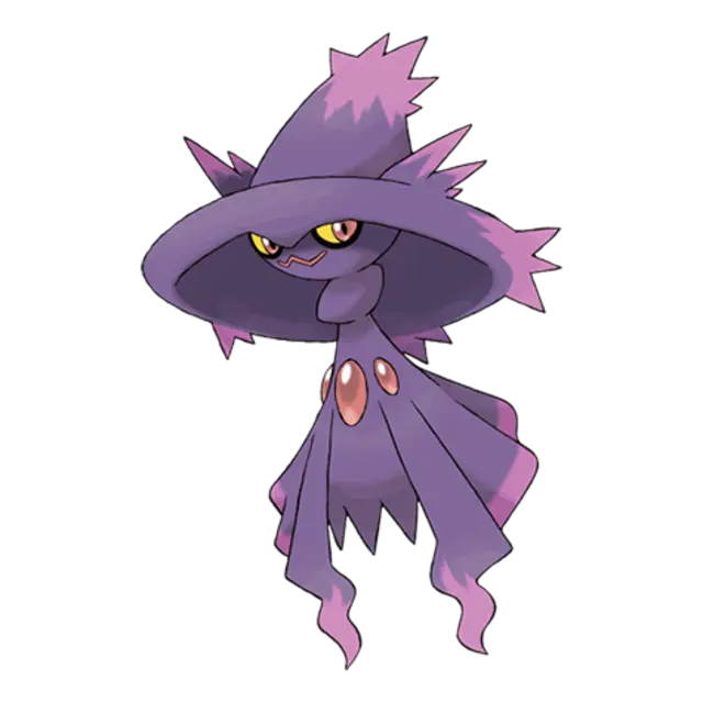 Mismagius, the Magical Pokémon — Ghost-type Pokémon official artwork