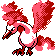 Moltres shiny front-facing sprite from Pokémon Crystal