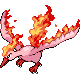 Moltres shiny front-facing sprite from Pokémon Diamond