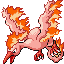 Moltres shiny front-facing sprite from Pokémon Emerald