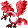 Moltres shiny front-facing sprite from Pokémon Silver