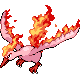 Moltres shiny front-facing sprite from Pokémon Platinum