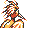 Moltres back-facing sprite from Pokémon Yellow
