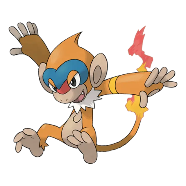 Monferno, the Playful Pokémon — Fire/Fighting-type Pokémon official artwork