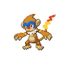 Monferno front-facing sprite from Pokémon Black