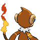 Monferno back-facing sprite from Pokémon Diamond