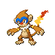 Monferno front-facing sprite from Pokémon Diamond