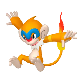 Monferno front-facing sprite from Pokémon Scarlet