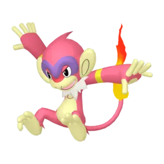 Monferno shiny front-facing sprite from Pokémon Scarlet