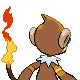 Monferno back-facing sprite from Pokémon Platinum