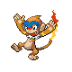 Monferno front-facing sprite from Pokémon Platinum