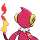 Monferno shiny back-facing sprite from Pokémon Platinum