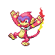 Monferno shiny front-facing sprite from Pokémon Platinum