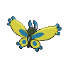 Mothim shiny back-facing sprite from Pokémon Black