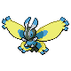 Mothim shiny front-facing sprite from Pokémon Pearl