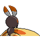 Mothim back-facing sprite from Pokémon SoulSilver