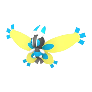 Mothim shiny front-facing sprite from Pokémon Brilliant Diamond
