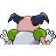 Mr. Mime shiny back-facing sprite from Pokémon FireRed