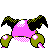 Mr. Mime shiny back-facing sprite from Pokémon Silver