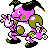 Mr. Mime shiny front-facing sprite from Pokémon Silver