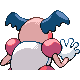 Mr. Mime back-facing sprite from Pokémon SoulSilver