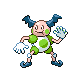 Mr. Mime shiny front-facing sprite from Pokémon SoulSilver